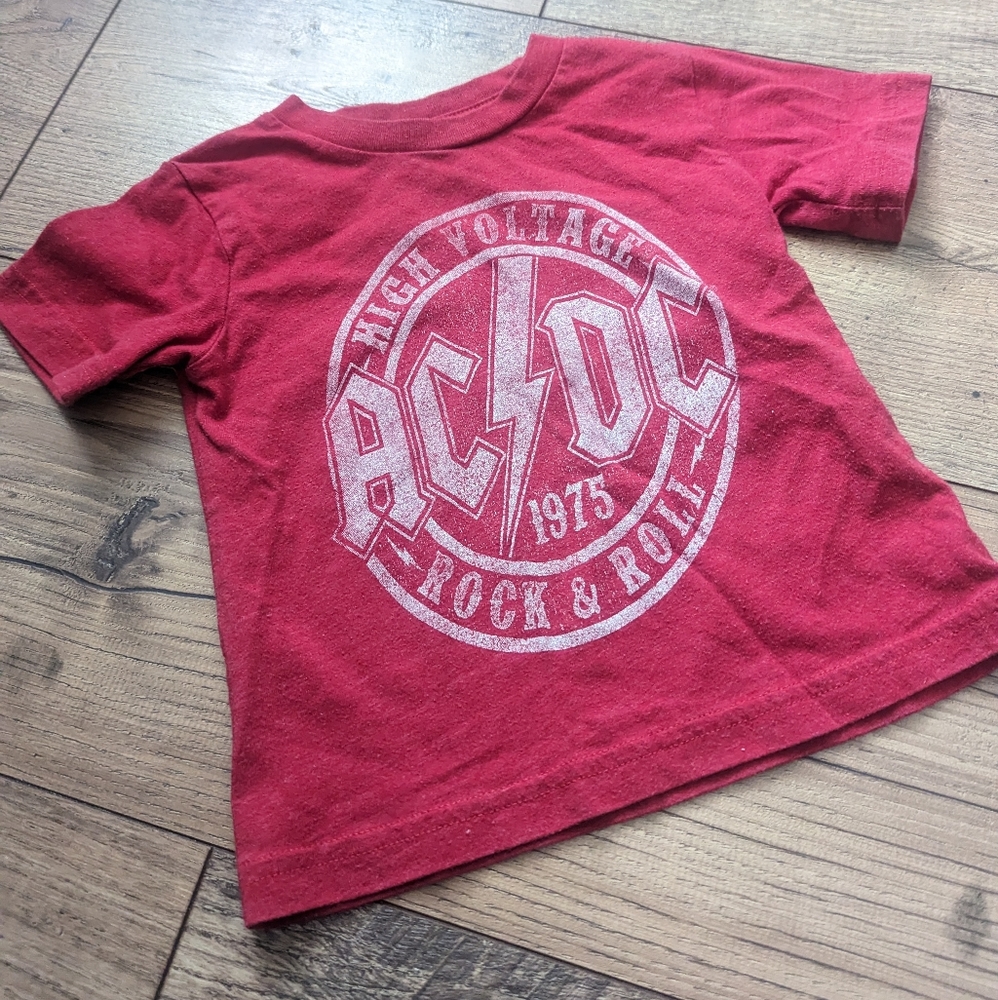 AC/DC short sleeve red t shirt 12 months